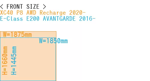 #XC40 P8 AWD Recharge 2020- + E-Class E200 AVANTGARDE 2016-